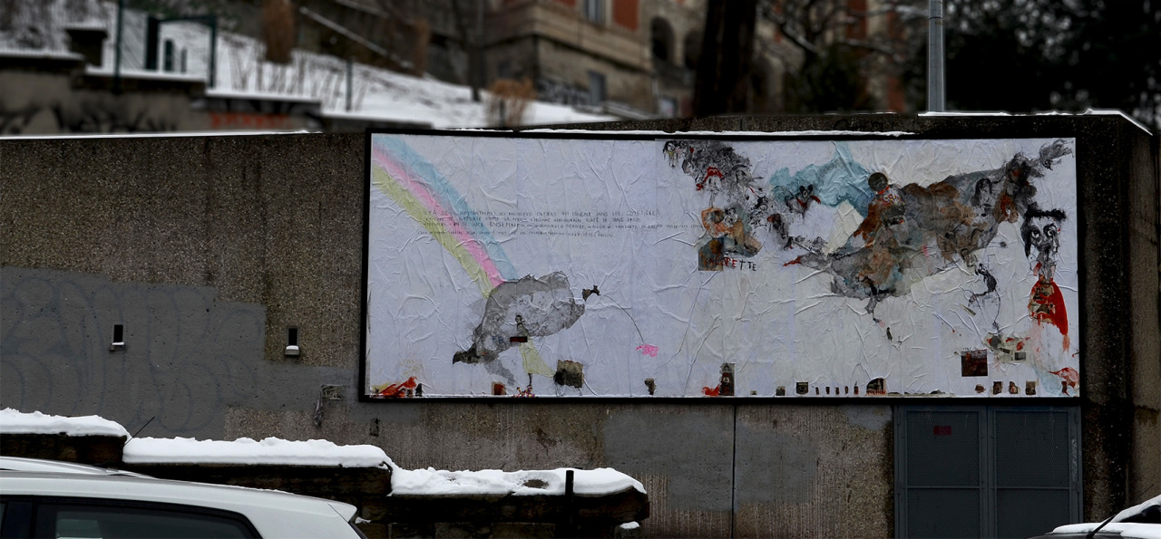 Collage de Juliette Zanon, Février 2015 — M.U.R Saint-Étienne