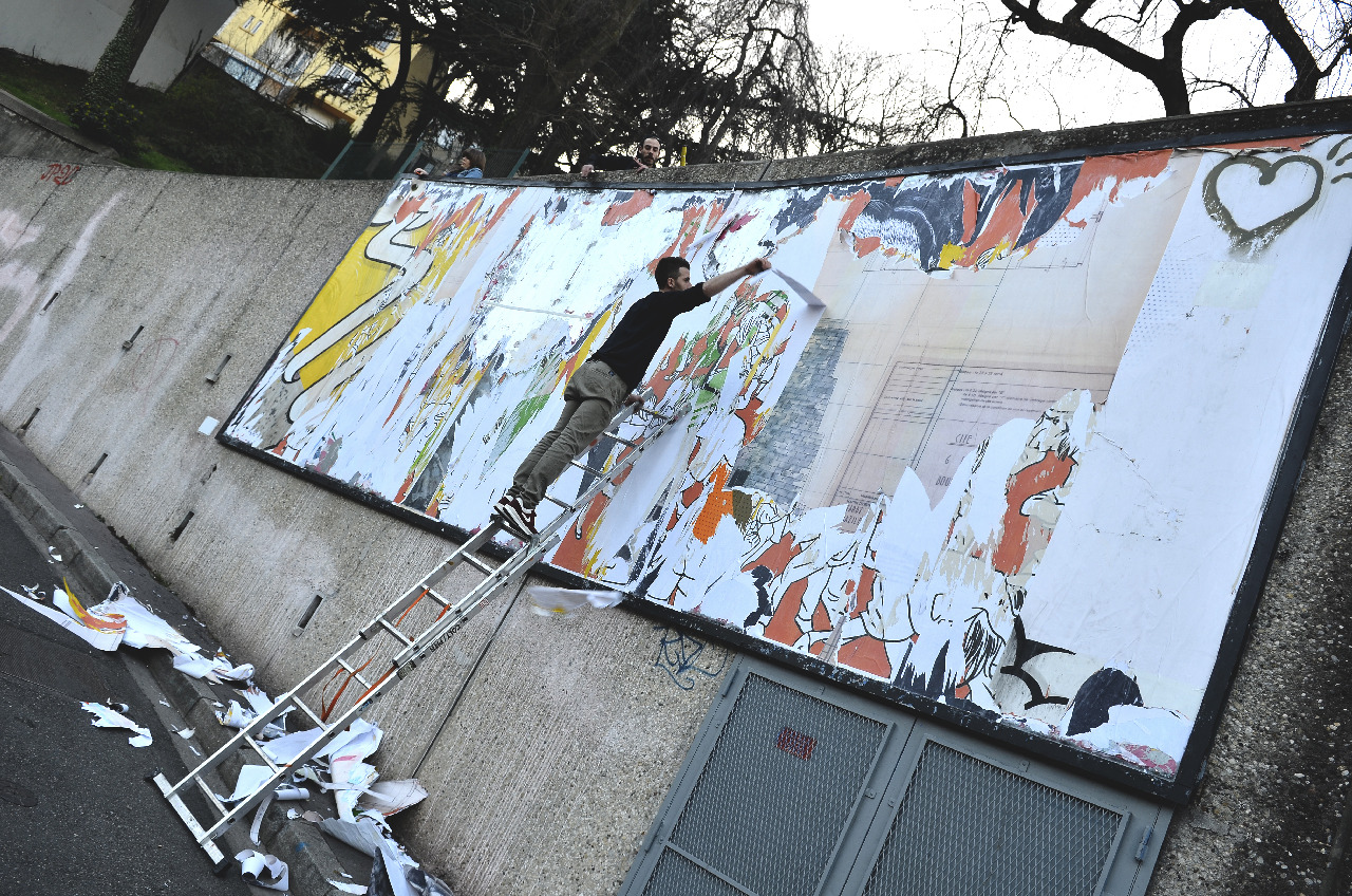 Collage de Inconnu, Mars 2014 — M.U.R Saint-Étienne