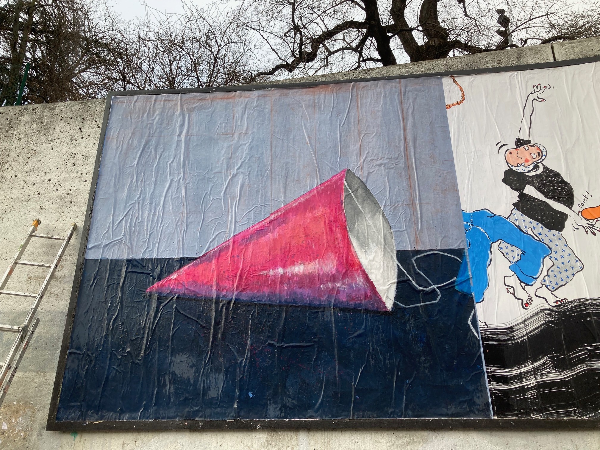 Collage « Futurlututus » de Futurlultutus, Janvier 2025 — M.U.R Saint-Étienne