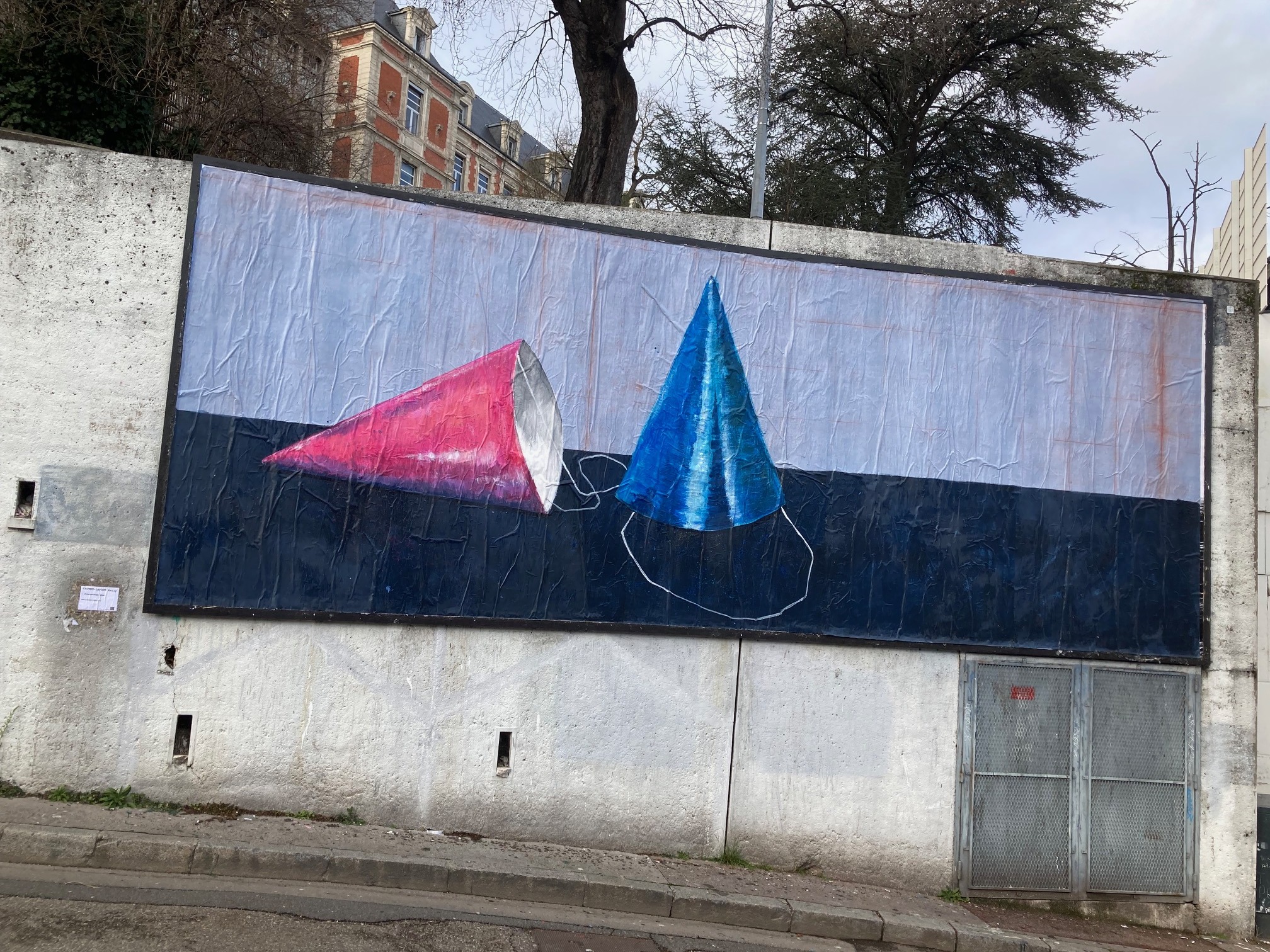 Collage « Futurlututus » de Futurlultutus, Janvier 2025 — M.U.R Saint-Étienne
