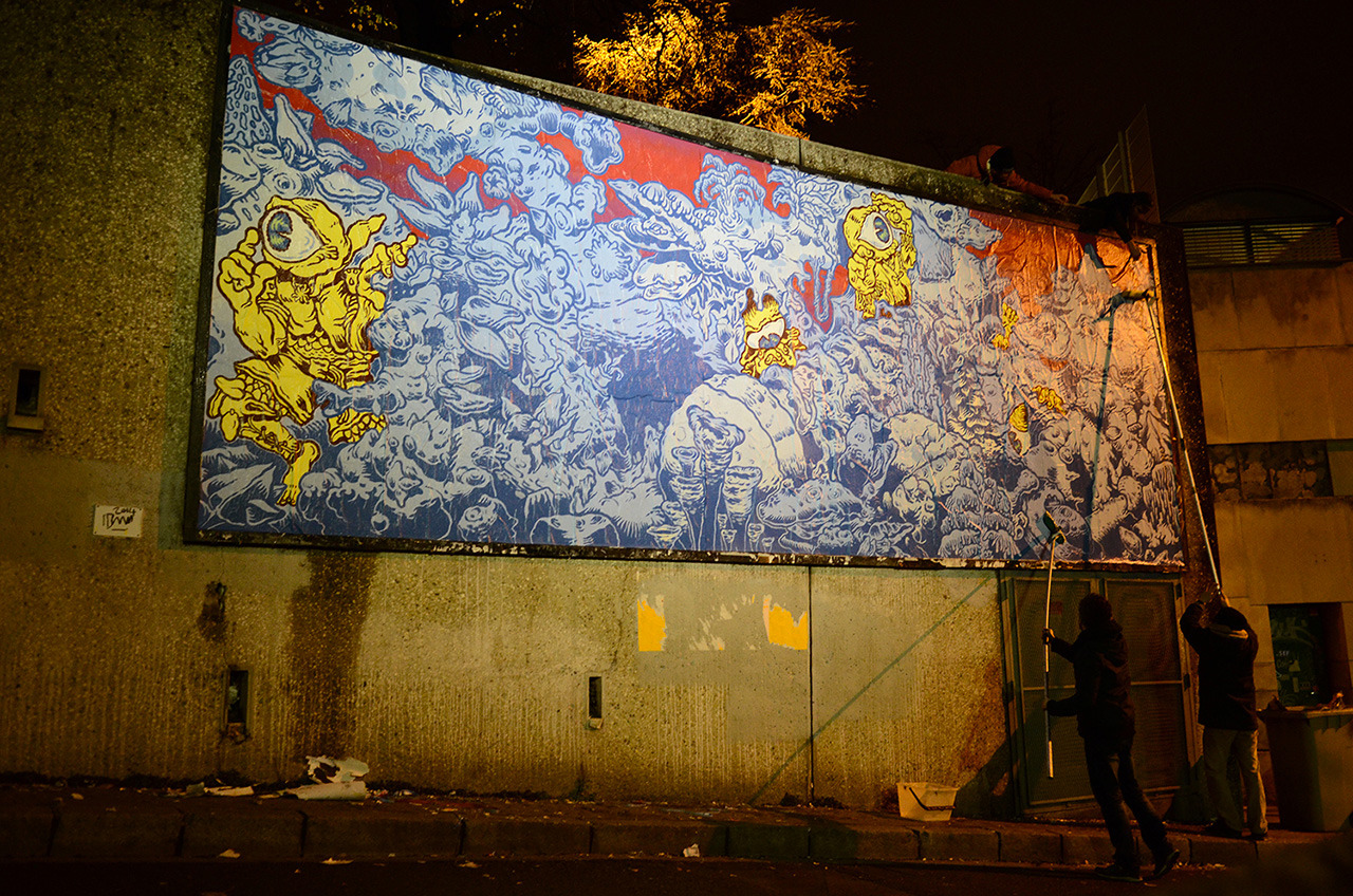 Collage de Boyane, Décembre 2014 — M.U.R Saint-Étienne