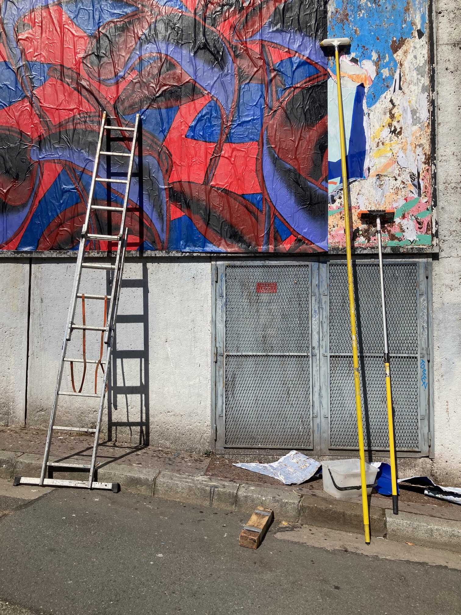 Collage « Memories from another timeline » de Julien Colombier, Septembre 2024 — M.U.R Saint-Étienne