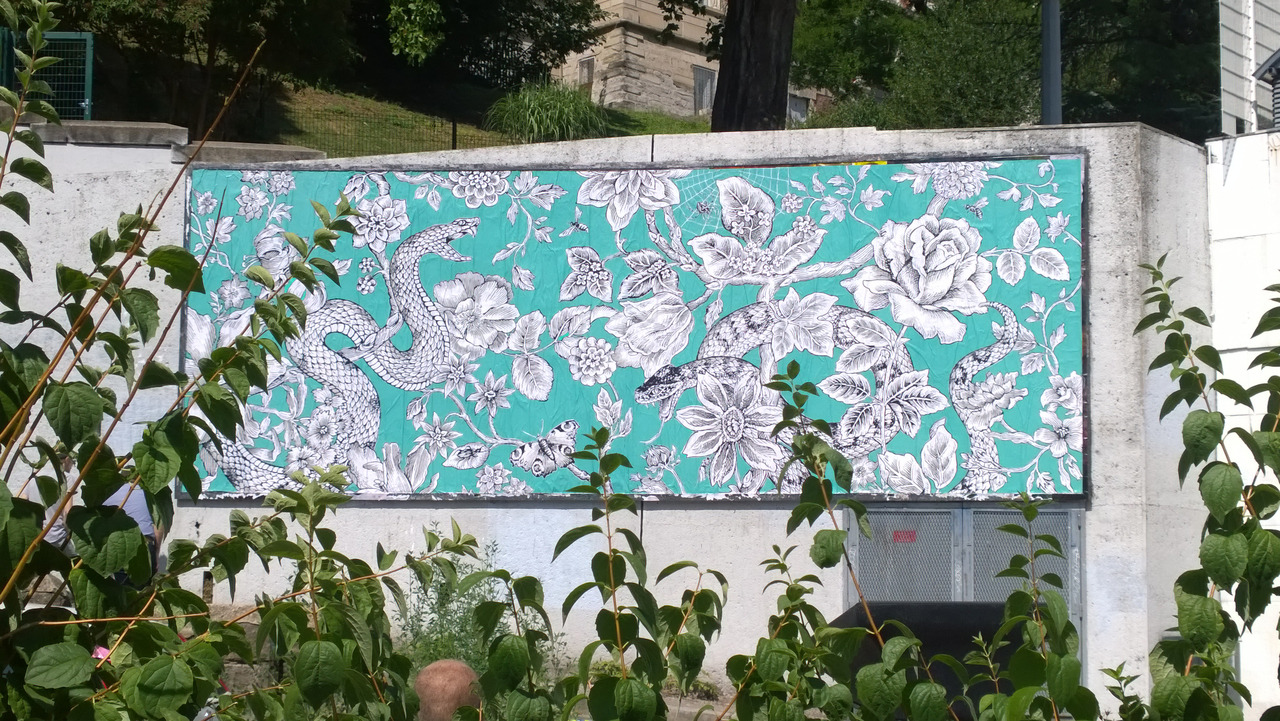 Collage de Bruno Gratas, Août 2019 — M.U.R Saint-Étienne