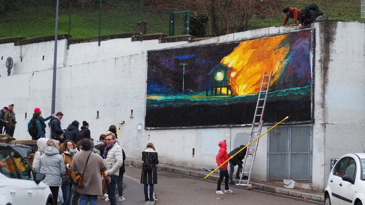 Collage de Baptiste Deyrail, Janvier 2020 — M.U.R Saint-Étienne