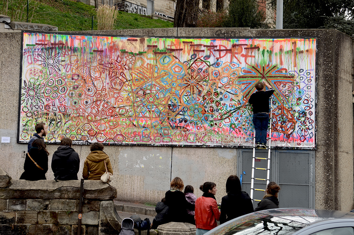 Collage de Inconnu, Avril 2015 — M.U.R Saint-Étienne