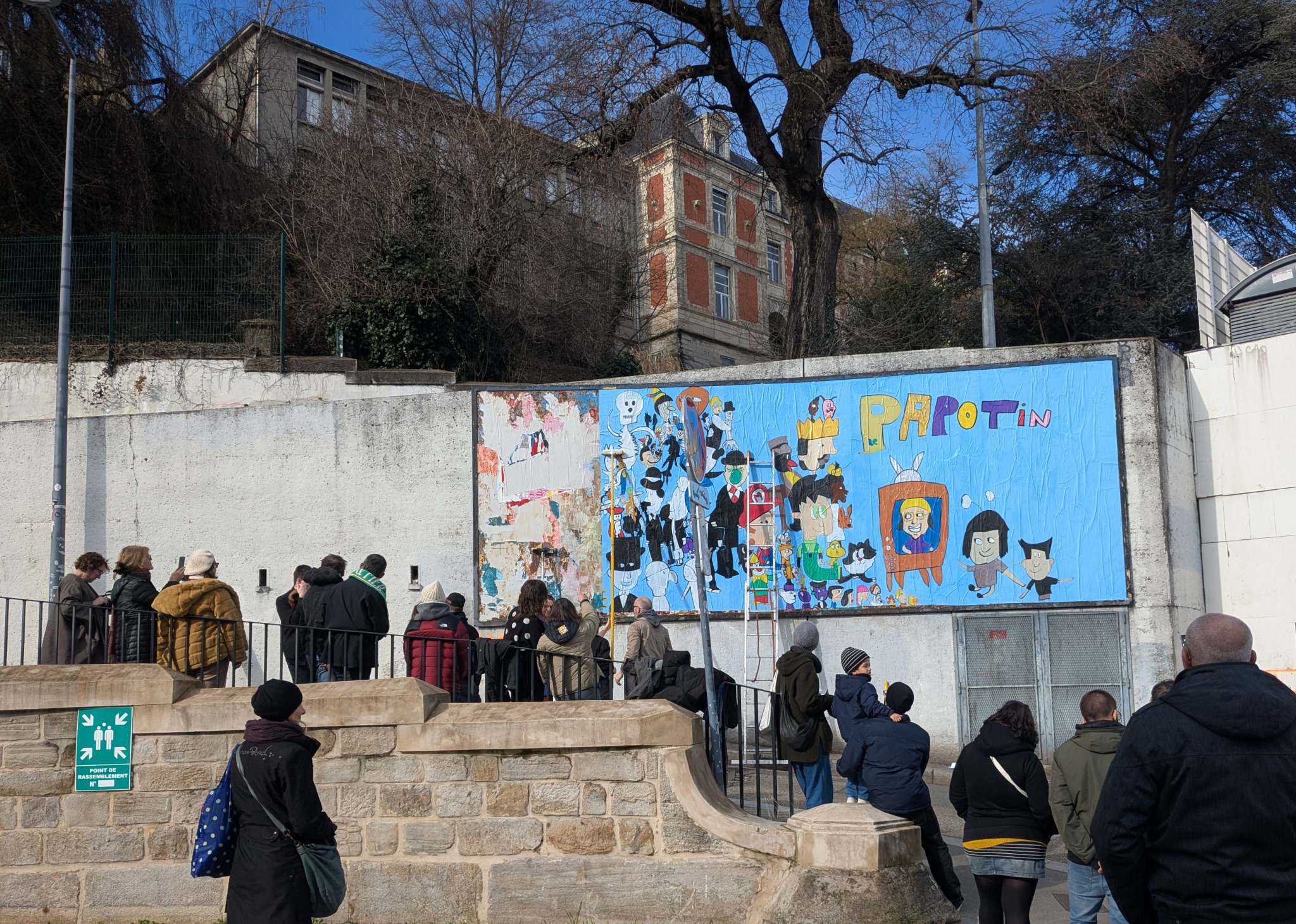 Collage de Isabelle du Papotin, Février 2026 — M.U.R Saint-Étienne