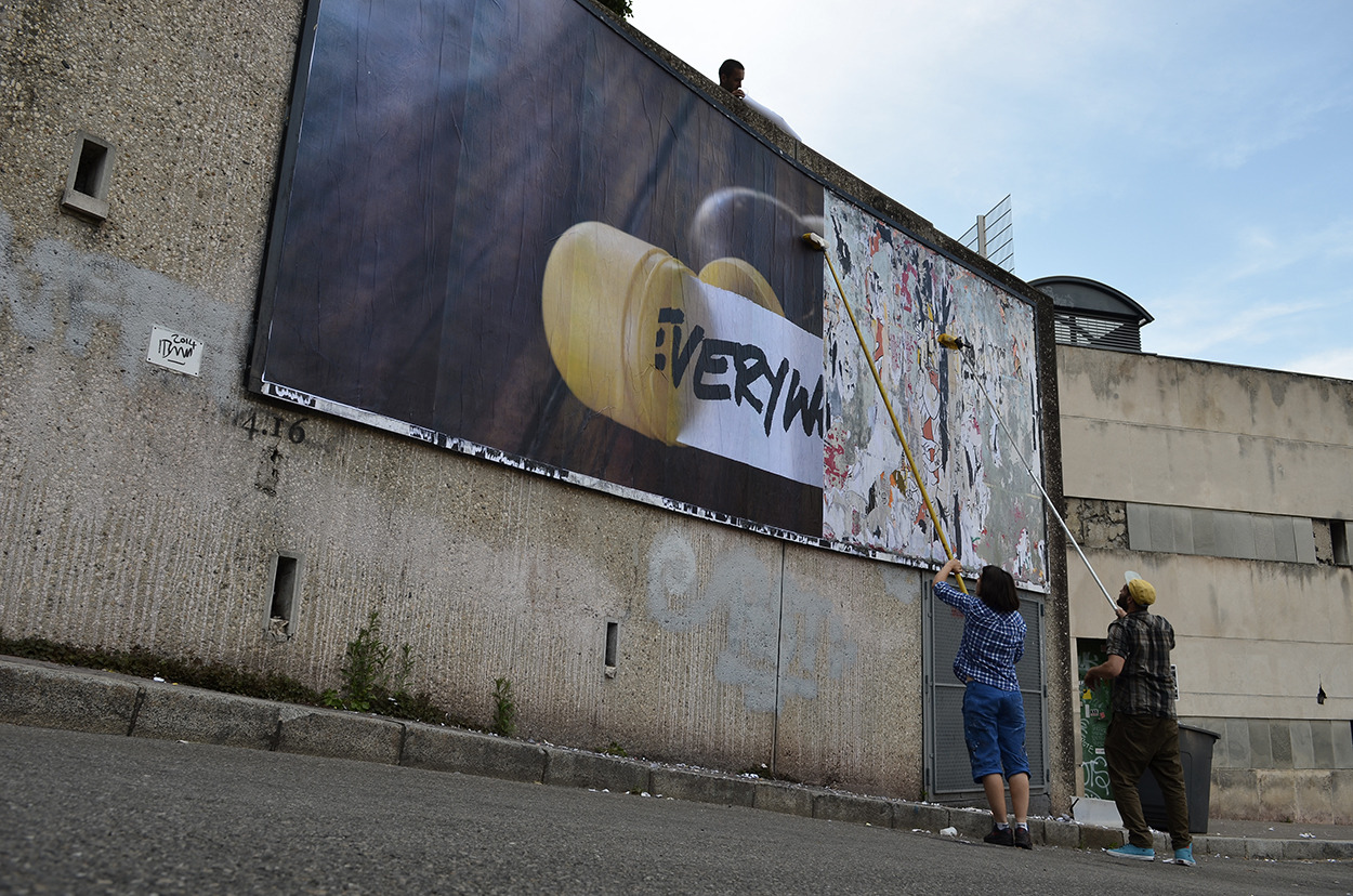 Collage de JMG, Août 2014 — M.U.R Saint-Étienne