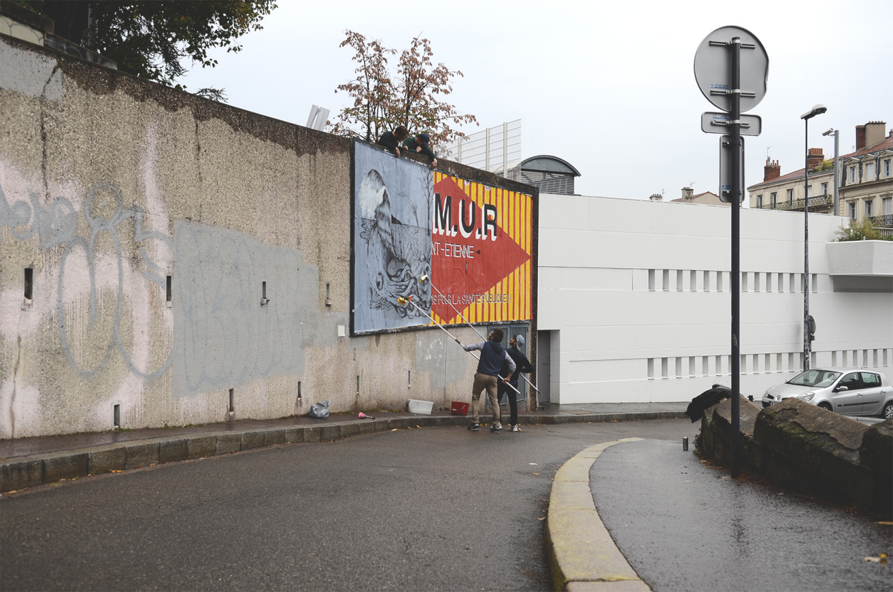 Collage de Rdls, Octobre 2015 — M.U.R Saint-Étienne