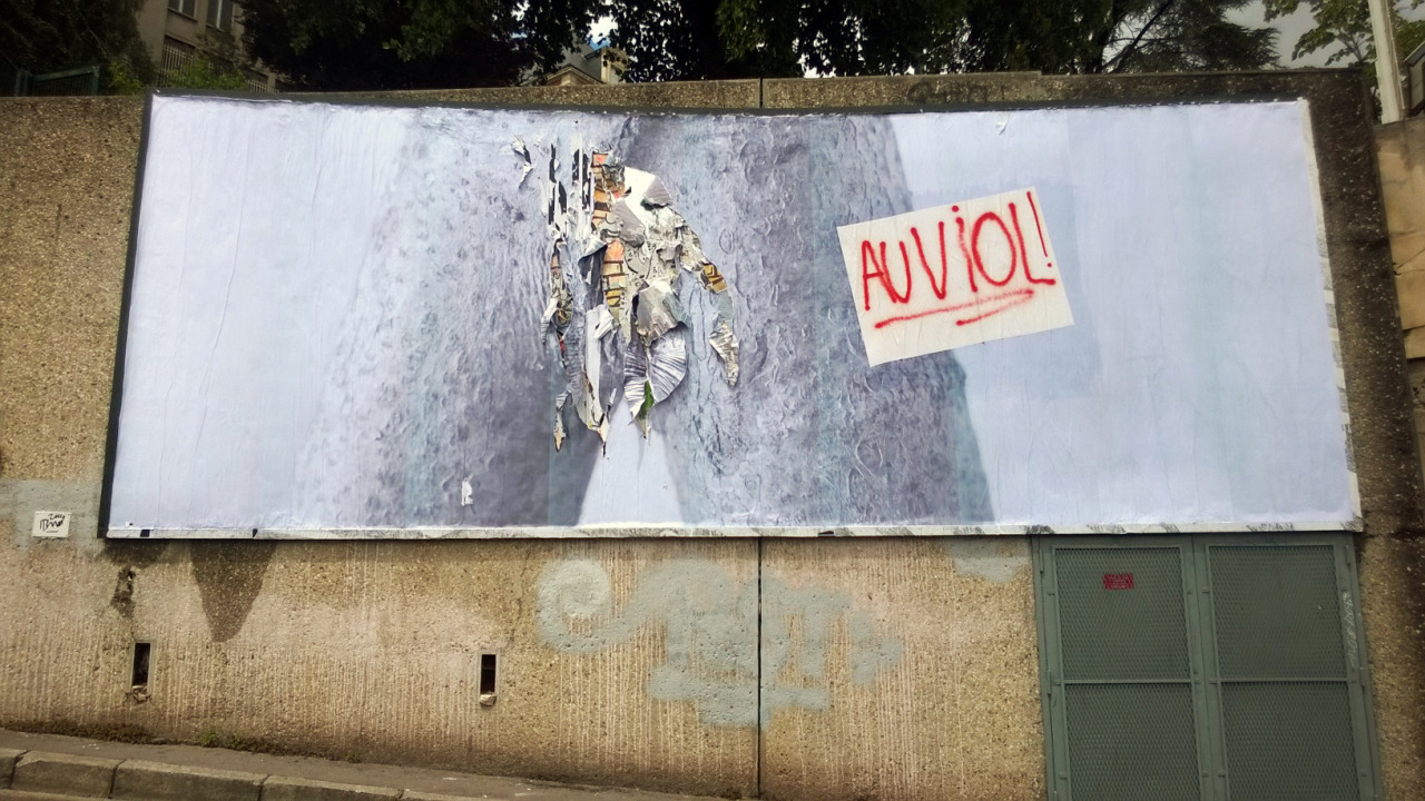 Collage de Réponse de ROYX, Juillet 2014 — M.U.R Saint-Étienne