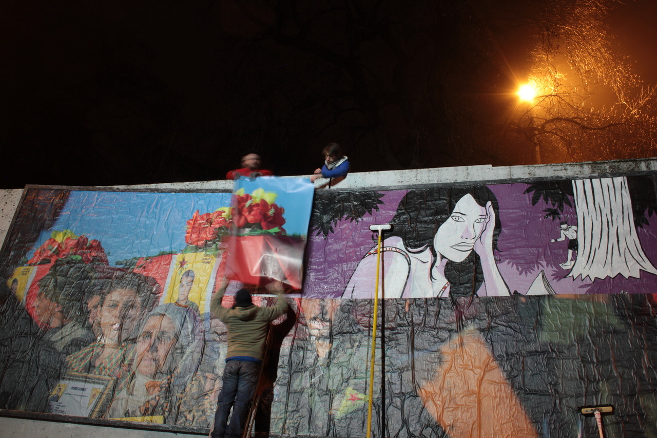 Collage de JUST de Berlin, Février 2019 — M.U.R Saint-Étienne