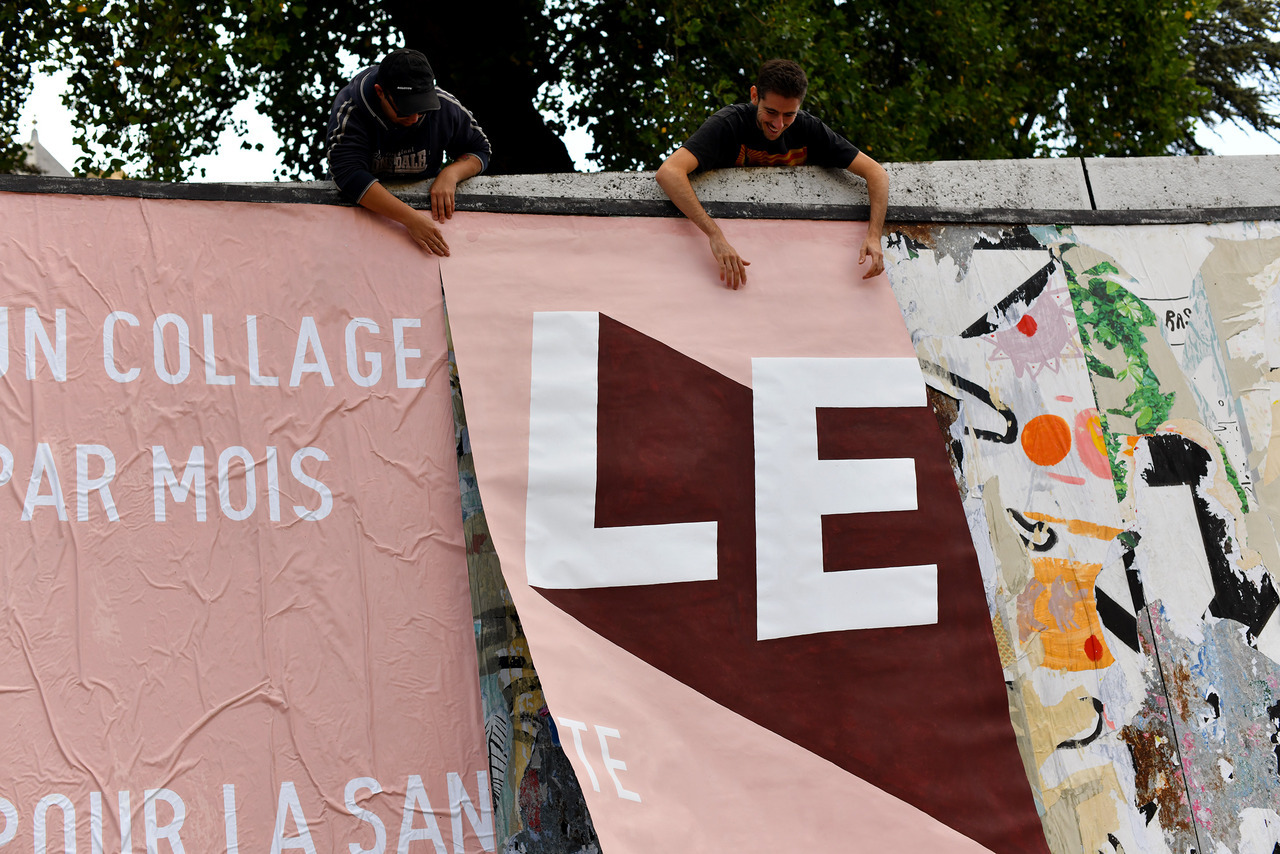 Collage de Inconnu, Septembre 2018 — M.U.R Saint-Étienne