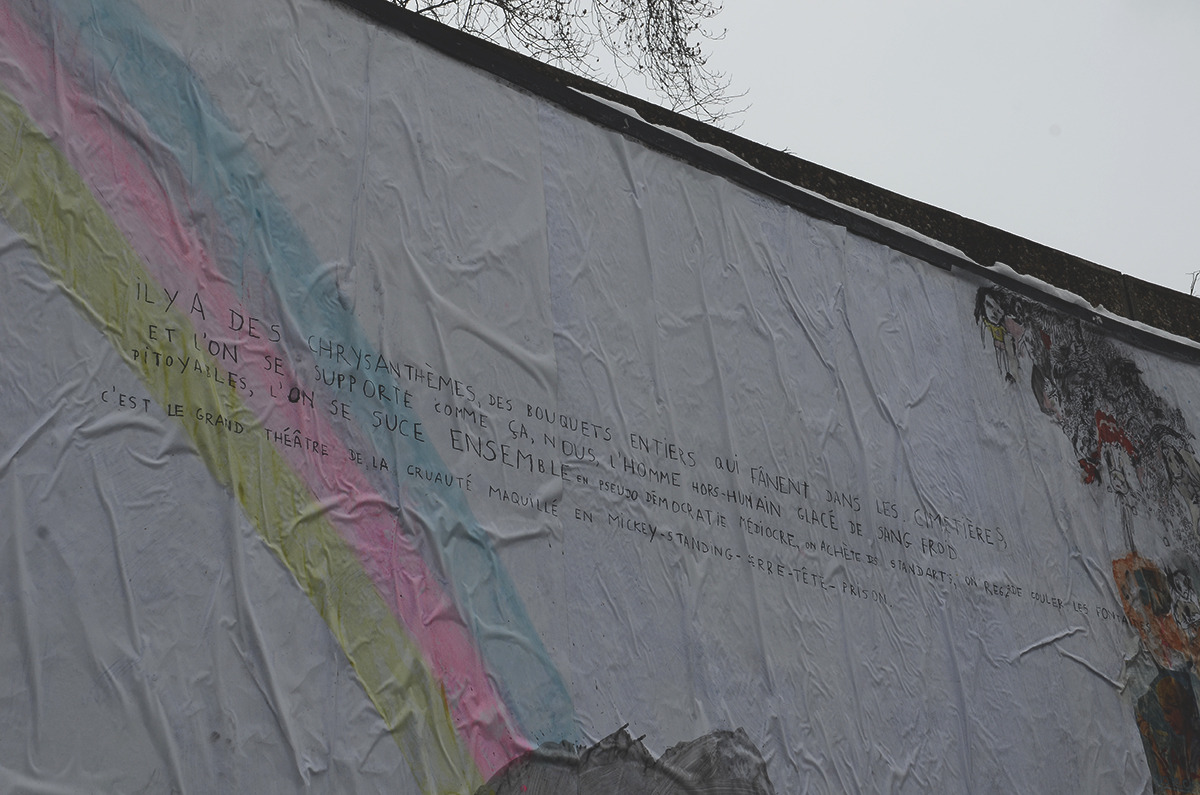 Collage de Juliette Zanon, Février 2015 — M.U.R Saint-Étienne