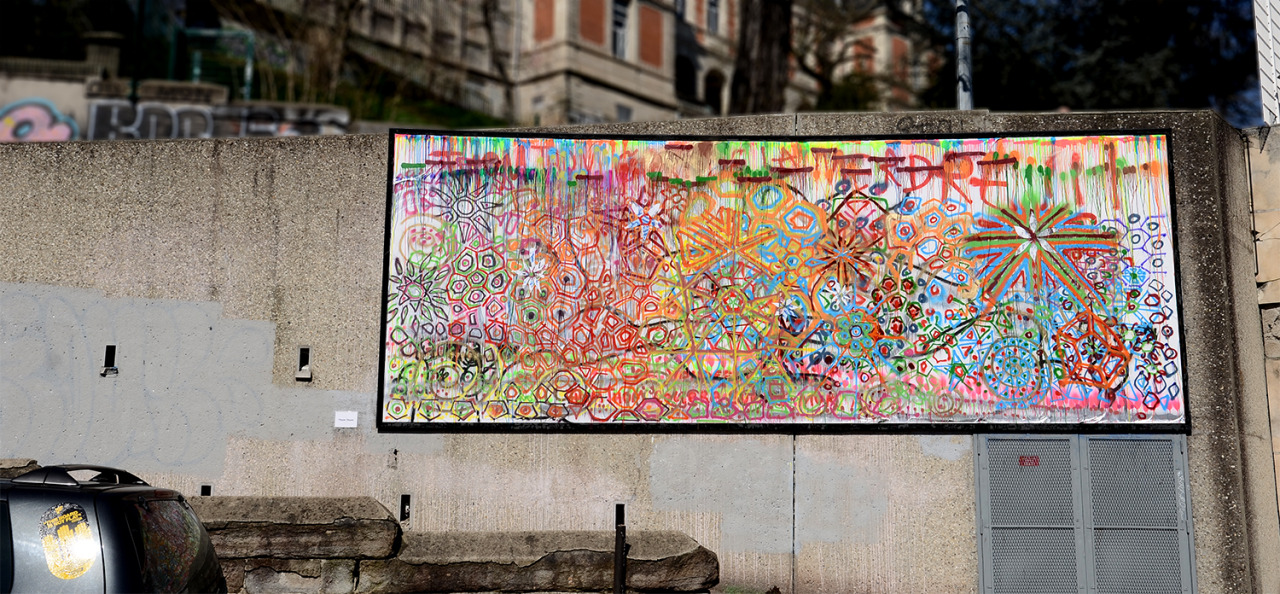 Collage de Thom Thom, Avril 2015 — M.U.R Saint-Étienne