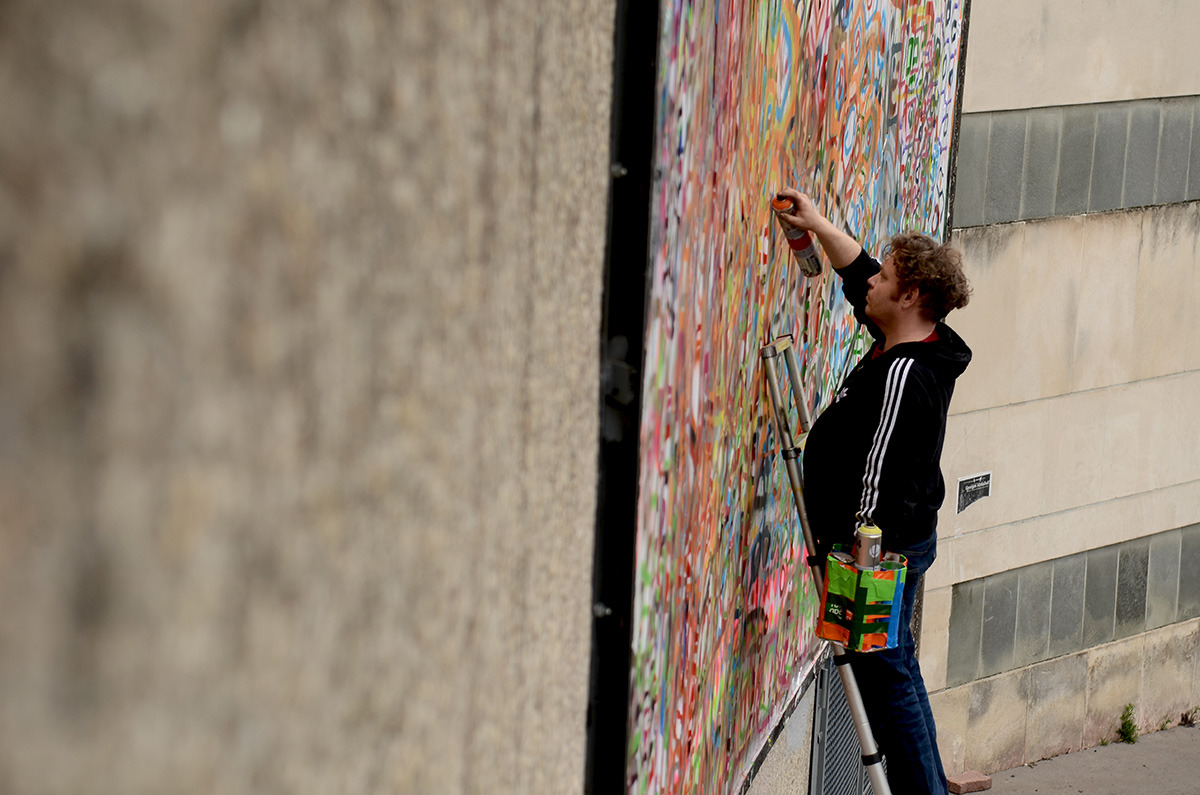 Collage de Inconnu, Avril 2015 — M.U.R Saint-Étienne