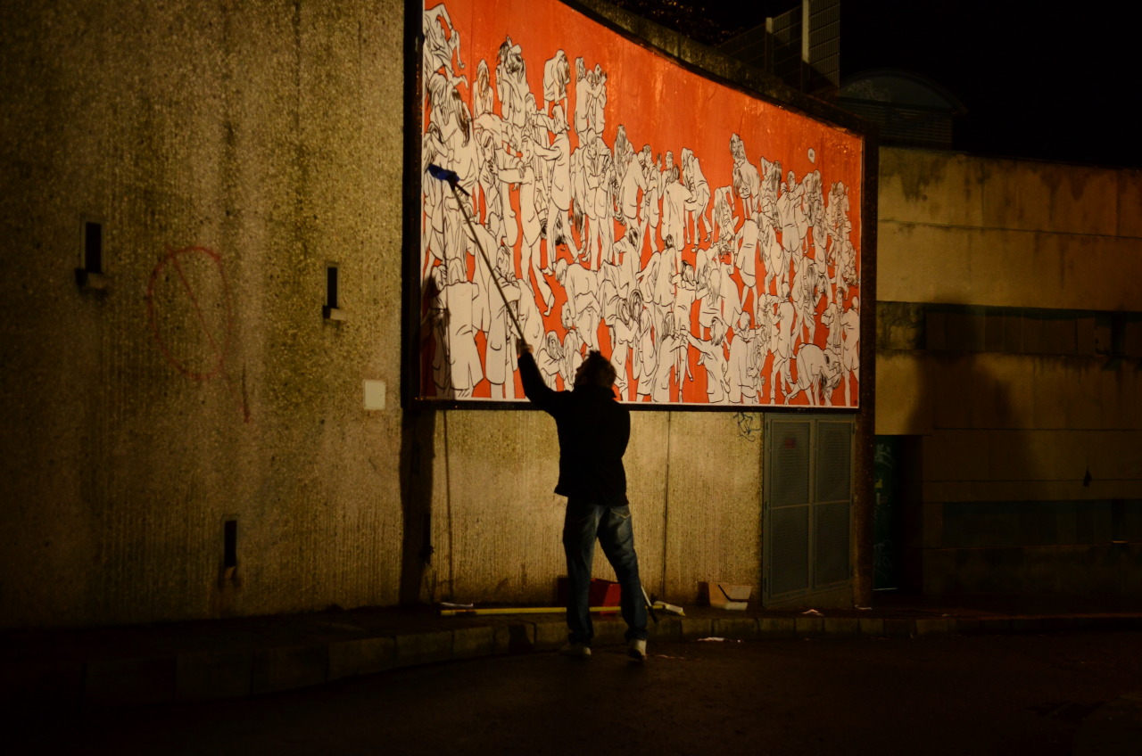 Collage de Inconnu, Décembre 2013 — M.U.R Saint-Étienne