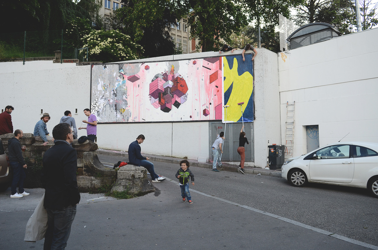 Collage de Bilos, Juin 2016 — M.U.R Saint-Étienne