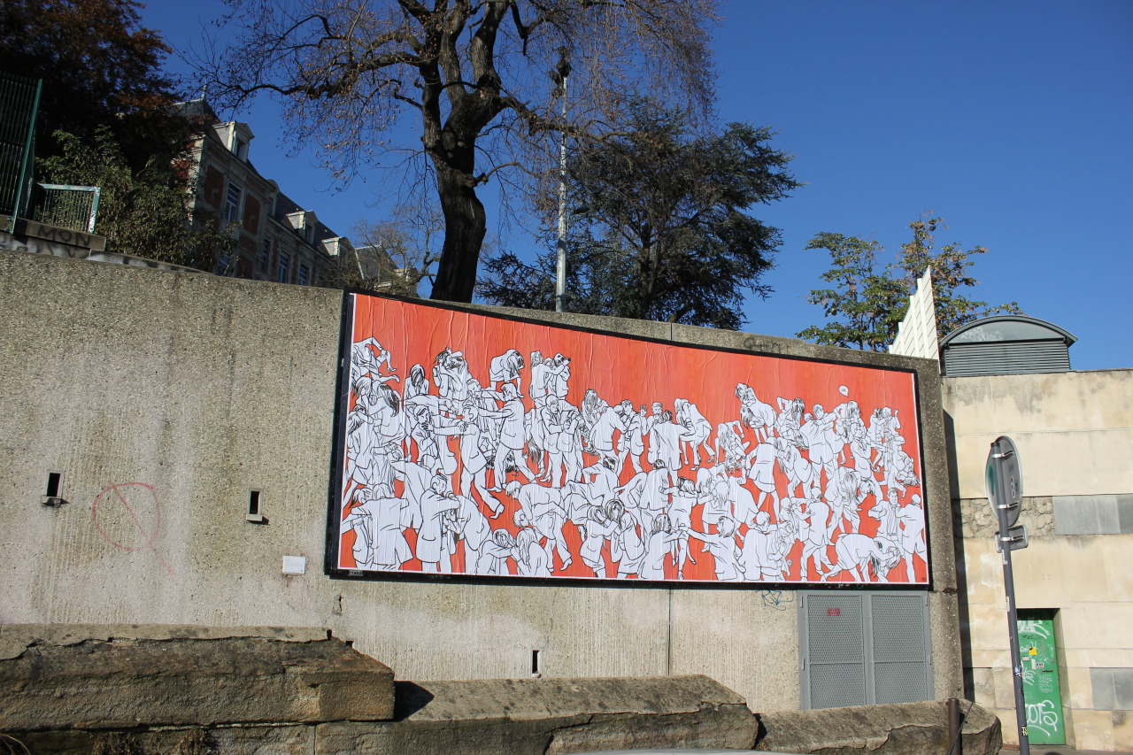 Collage de Inconnu, Décembre 2013 — M.U.R Saint-Étienne