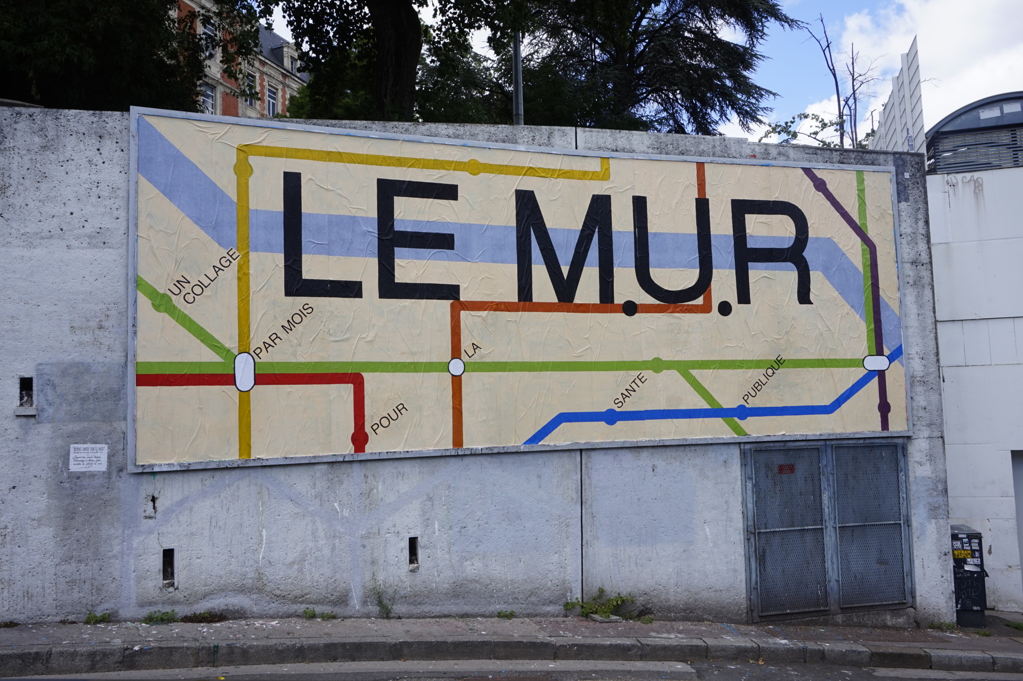 Collage de Inconnu, Août 2023 — M.U.R Saint-Étienne