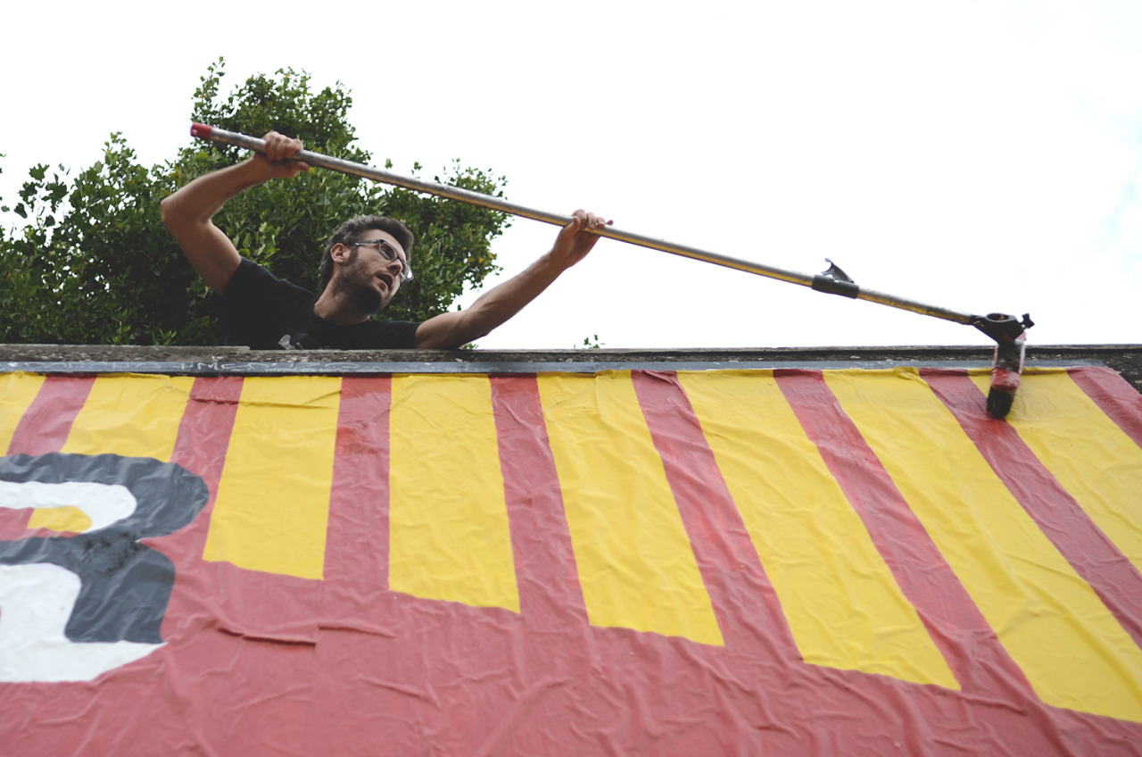Collage de Inconnu, Septembre 2015 — M.U.R Saint-Étienne