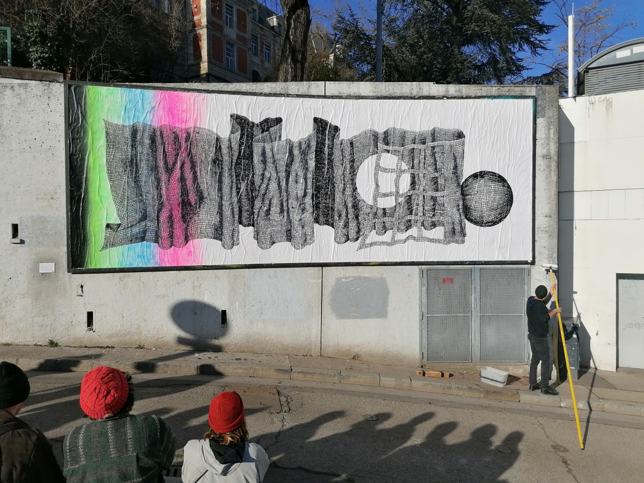 Collage de Victor Cadoret, Janvier 2022 — M.U.R Saint-Étienne