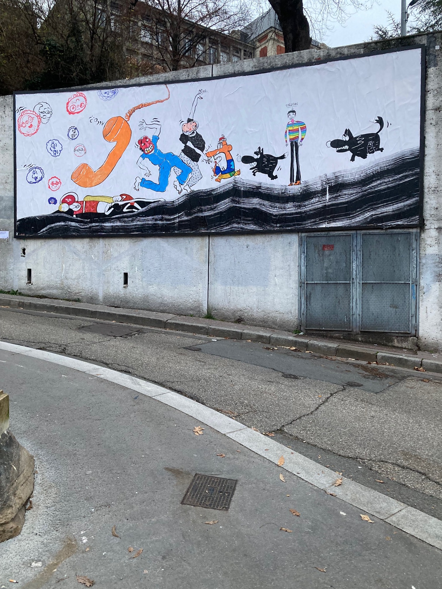Collage « La belle quotidienne » de Akli, Lucile Nottin Bourdeau, Tristan, Victoria, Décembre 2024 — M.U.R Saint-Étienne