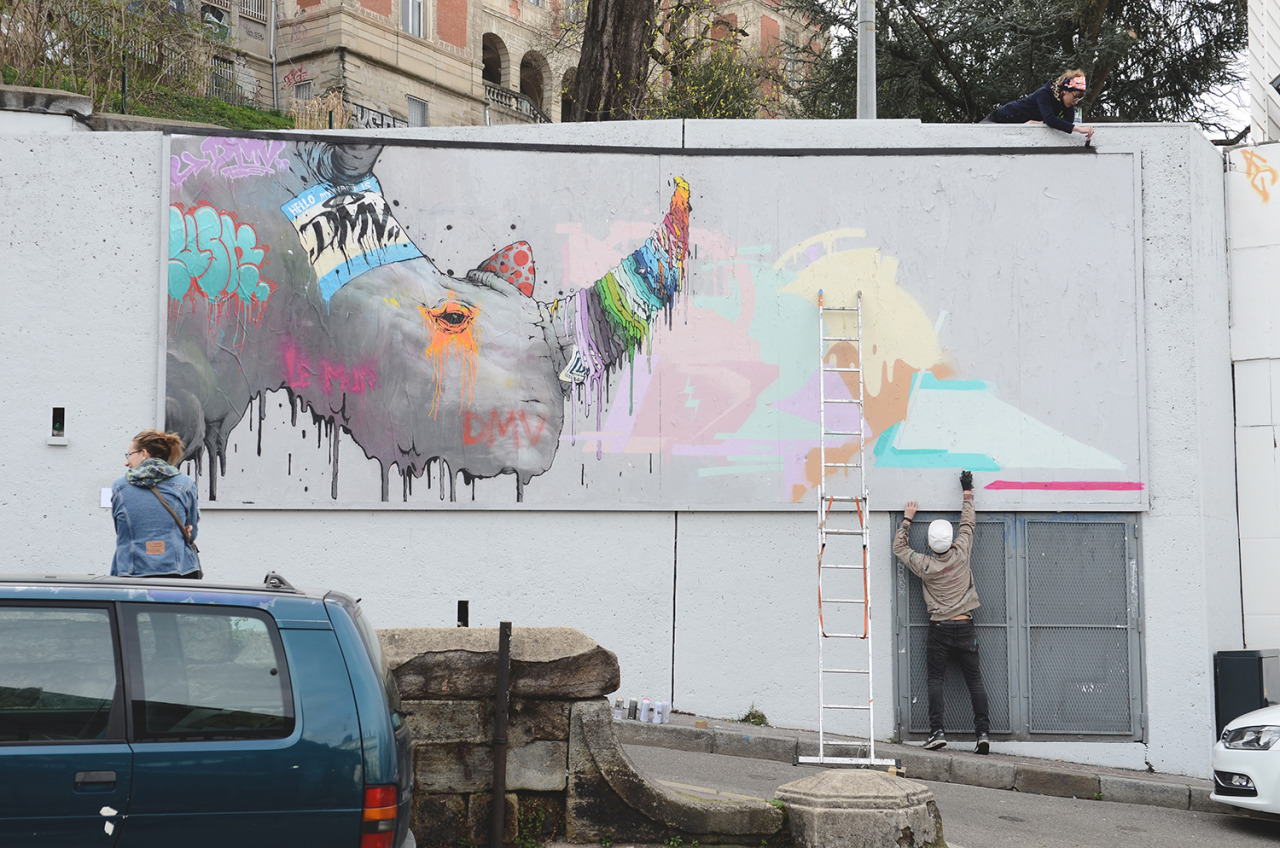 Collage de Inconnu, Avril 2016 — M.U.R Saint-Étienne