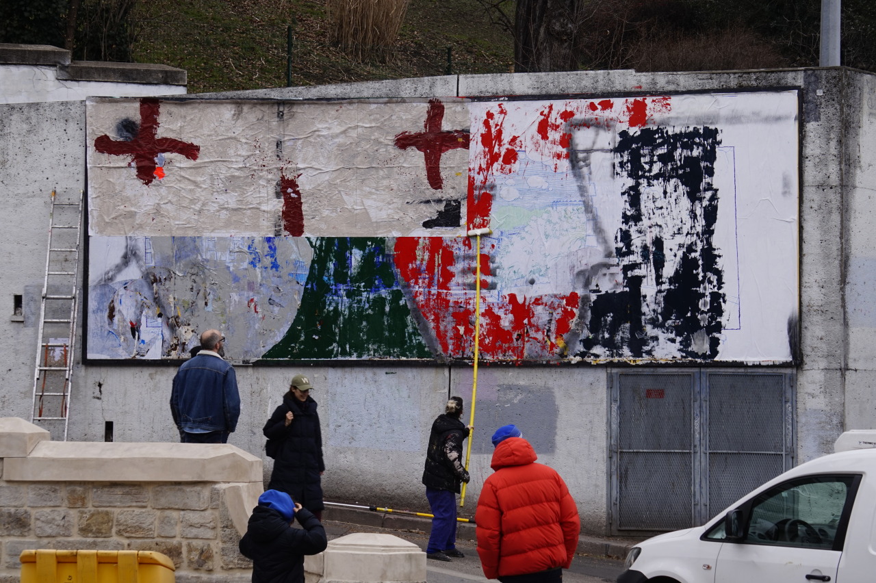 Collage de Mathieu Bureau, Mars 2023 — M.U.R Saint-Étienne