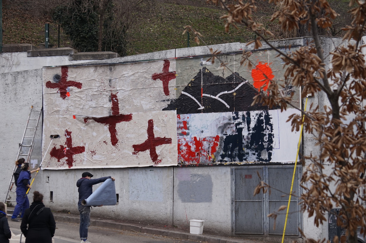 Collage de Mathieu Bureau, Mars 2023 — M.U.R Saint-Étienne