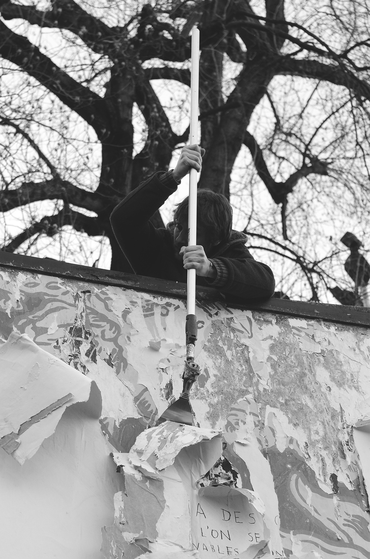 Collage de Grattage de MUR, Mars 2015 — M.U.R Saint-Étienne