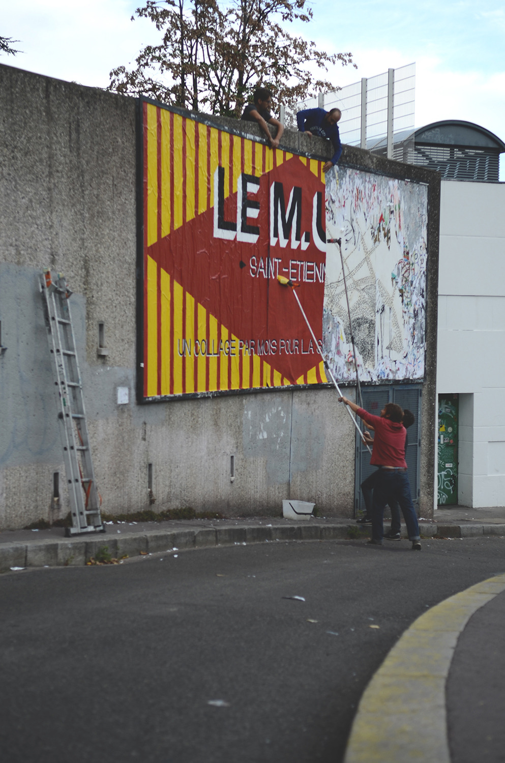 Collage de Inconnu, Septembre 2015 — M.U.R Saint-Étienne
