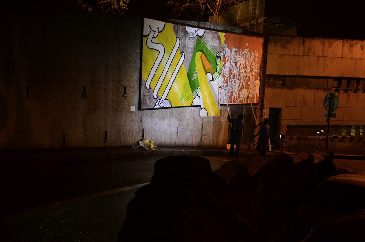 Collage de Peok, Janvier 2014 — M.U.R Saint-Étienne