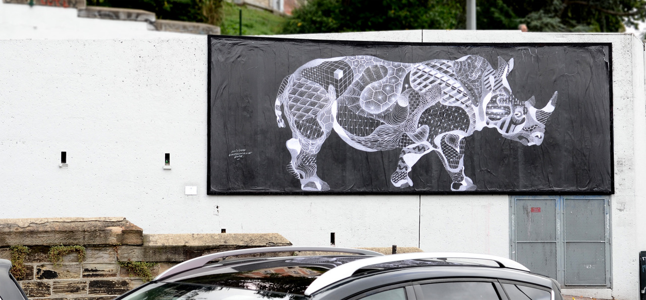 Collage de Inconnu, Septembre 2016 — M.U.R Saint-Étienne
