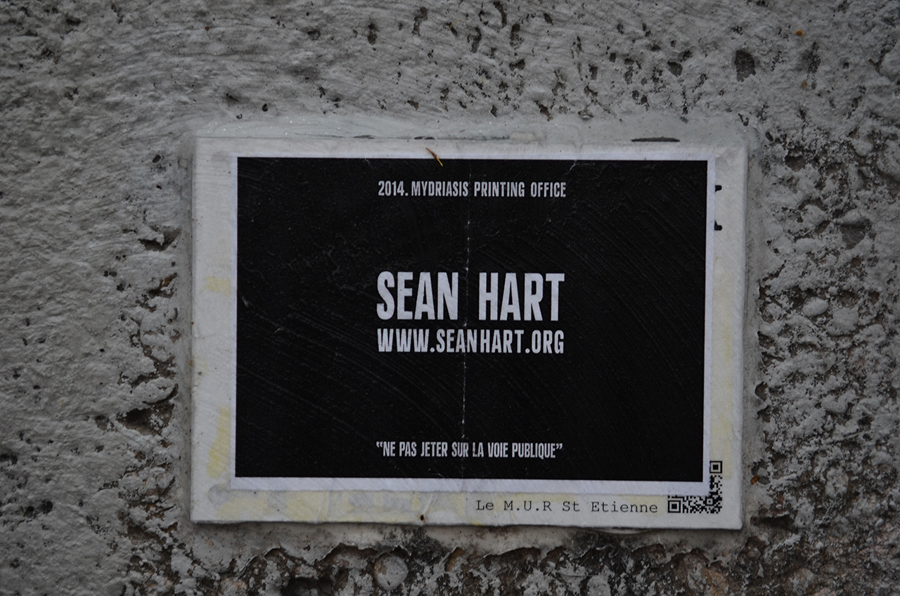 Collage de Sean Hart, Octobre 2014 — M.U.R Saint-Étienne
