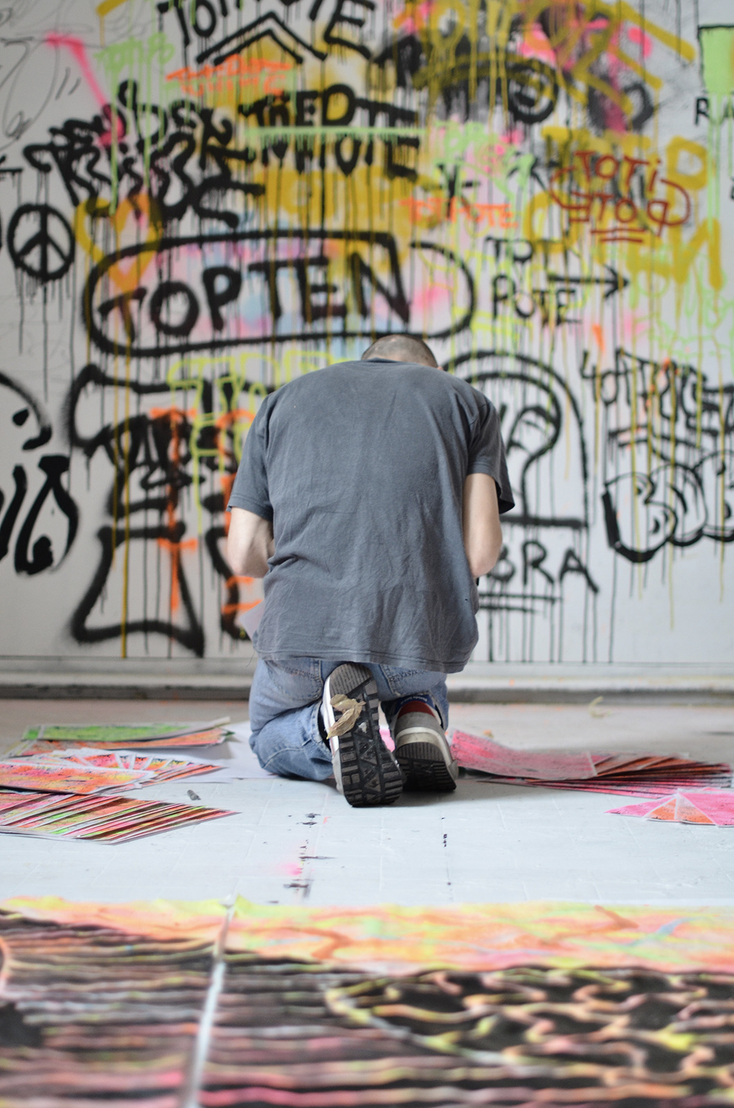 Collage de Inconnu, Avril 2014 — M.U.R Saint-Étienne