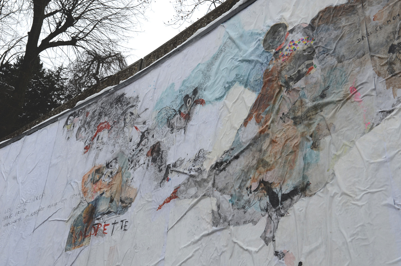 Collage de Juliette Zanon, Février 2015 — M.U.R Saint-Étienne