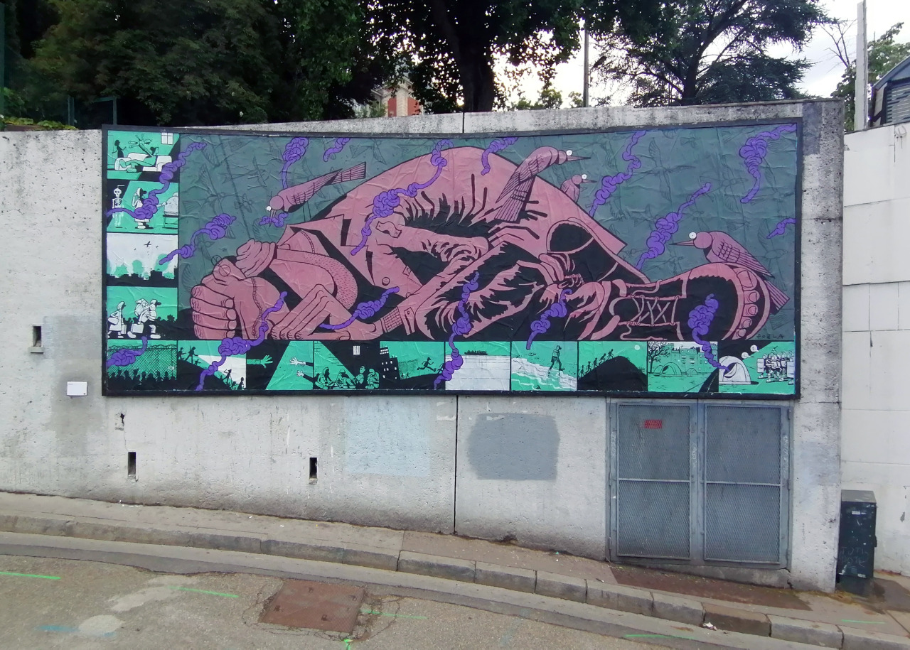 Collage de Pozla, Juillet 2021 — M.U.R Saint-Étienne