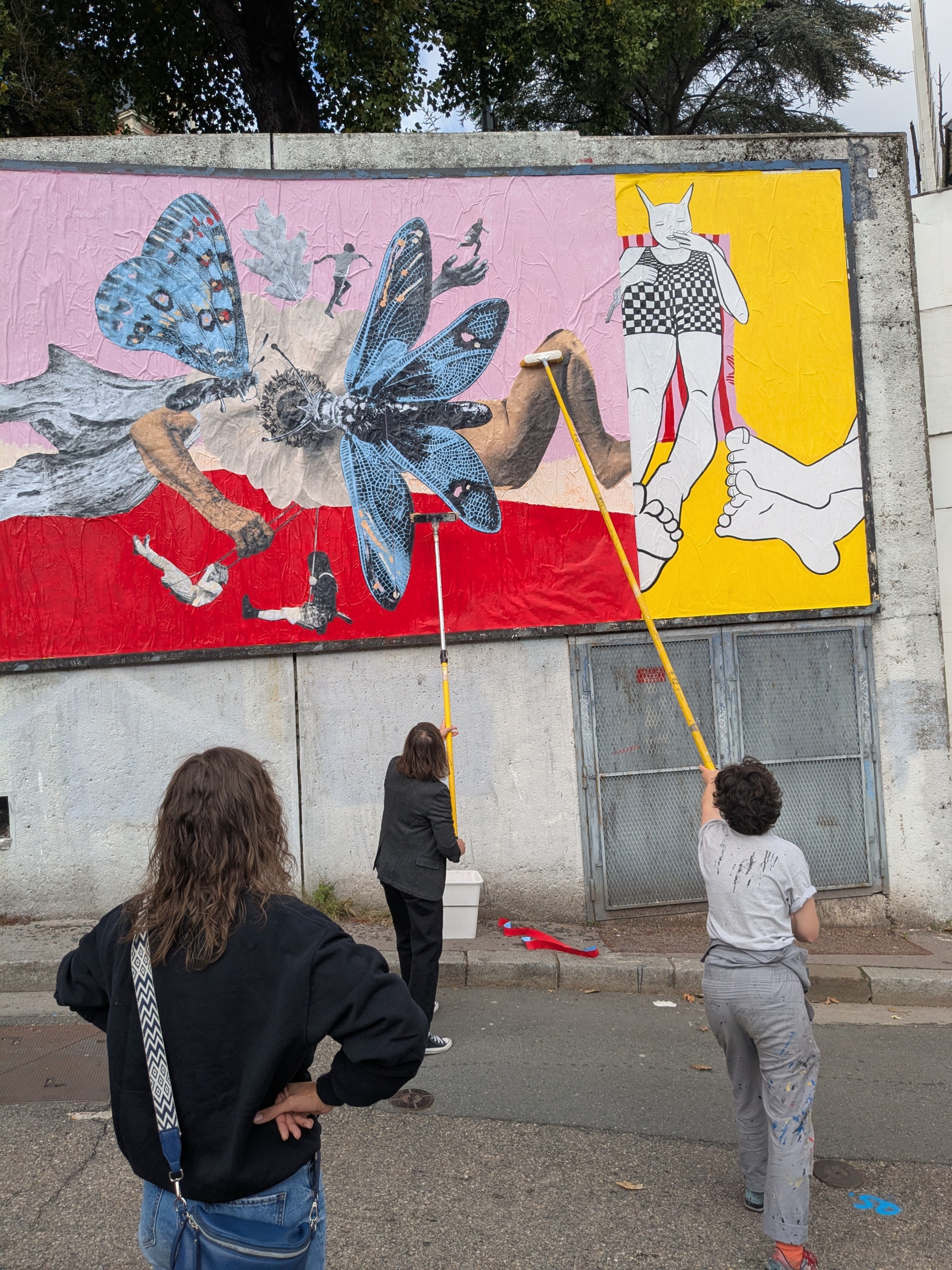 Collage de Marion Sellenet, Octobre 2025 — M.U.R Saint-Étienne
