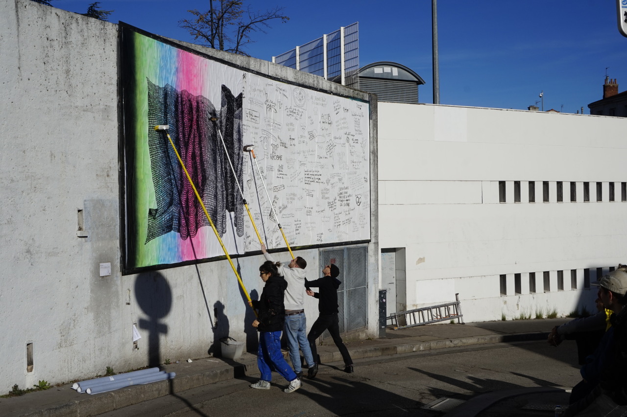 Collage de Victor Cadoret, Janvier 2022 — M.U.R Saint-Étienne