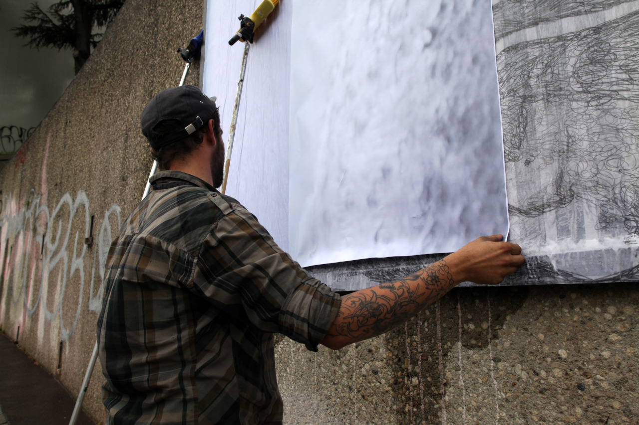 Collage de Royx, Juillet 2014 — M.U.R Saint-Étienne