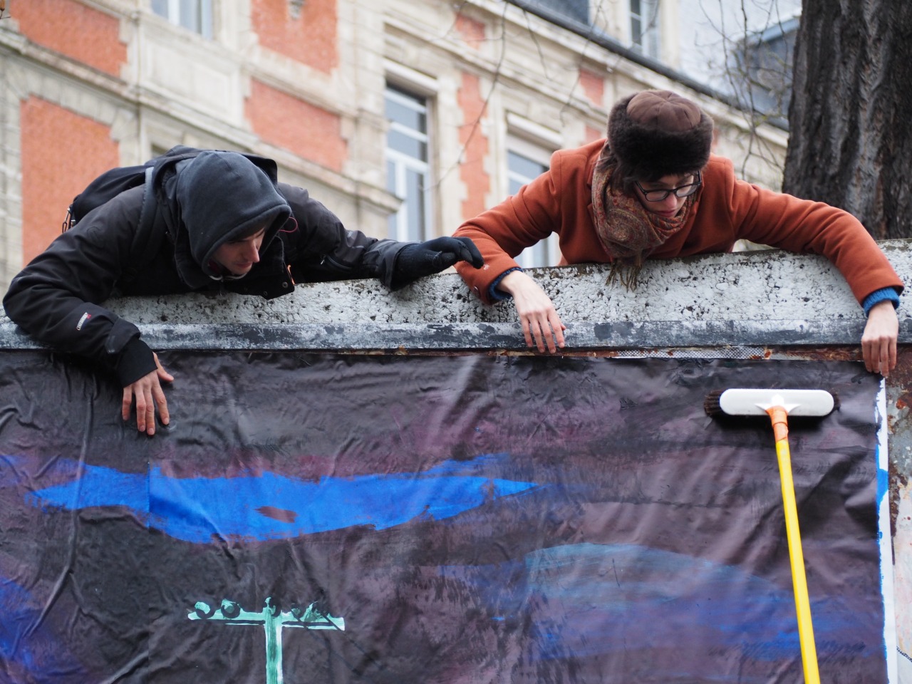 Collage de Baptiste Deyrail, Janvier 2020 — M.U.R Saint-Étienne