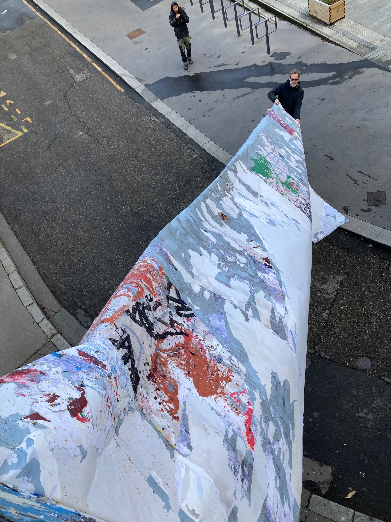 Collage de Germain IPIN, Février 2025 — M.U.R Saint-Étienne