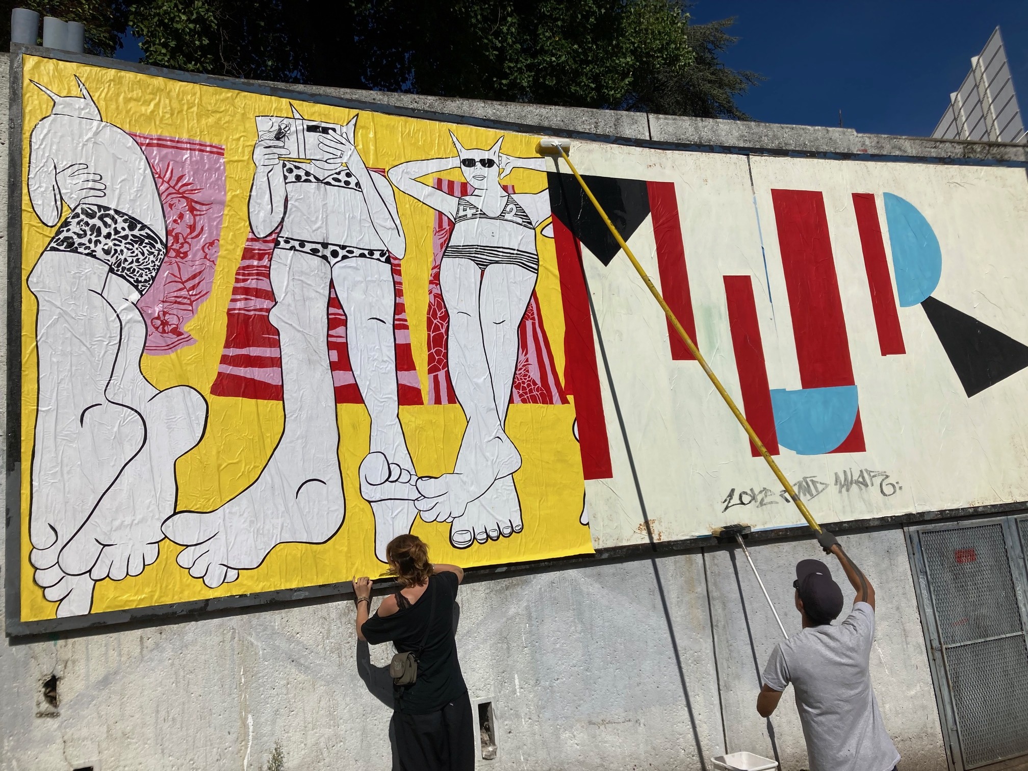 Collage de Syrcé, Septembre 2025 — M.U.R Saint-Étienne