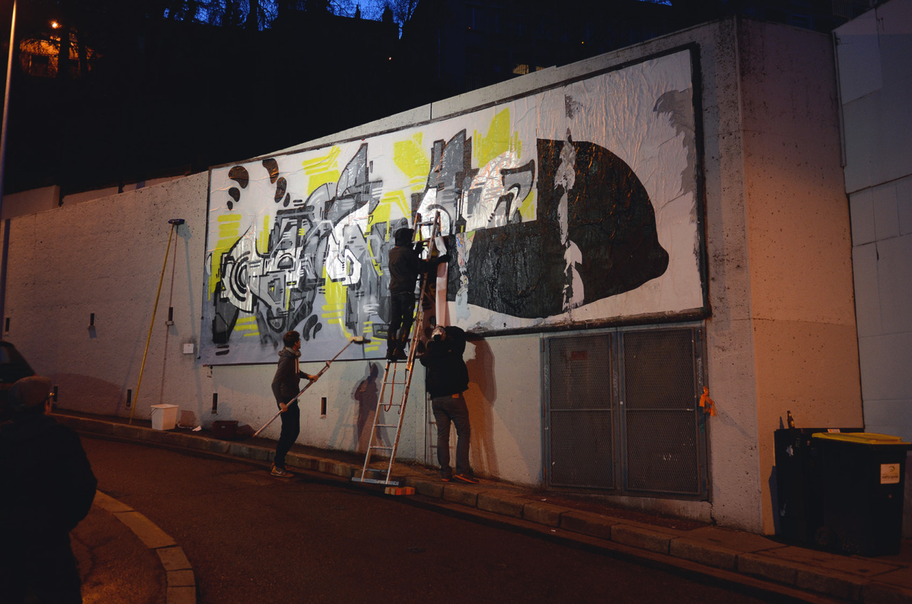 Collage « Automatique » de Inconnu, Février 2017 — M.U.R Saint-Étienne