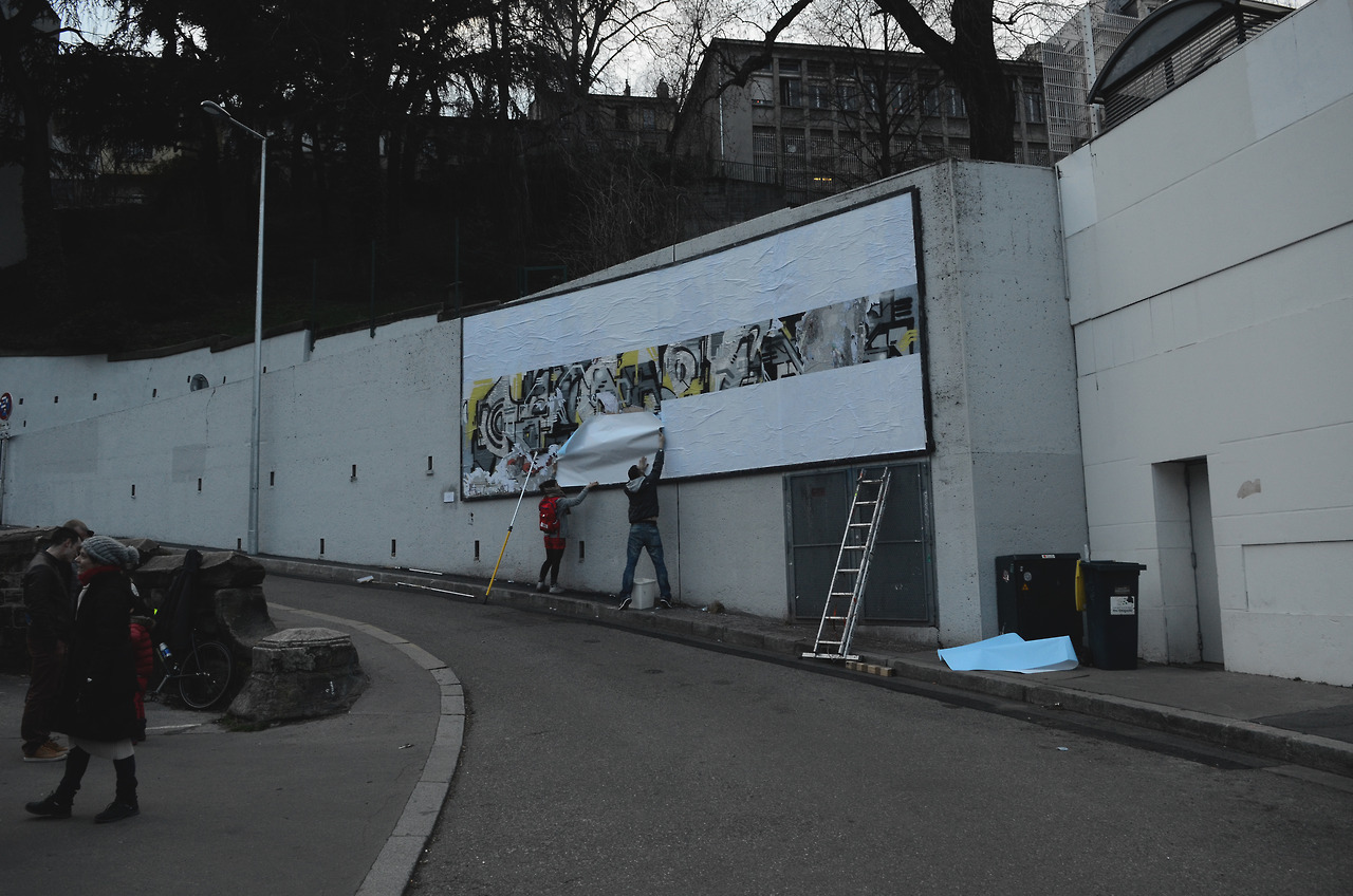 Collage de Biancoshock, Elfo, Mars 2017 — M.U.R Saint-Étienne