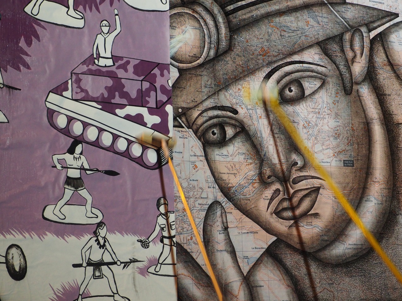 Collage de Serge Prudhomme, Janvier 2019 — M.U.R Saint-Étienne