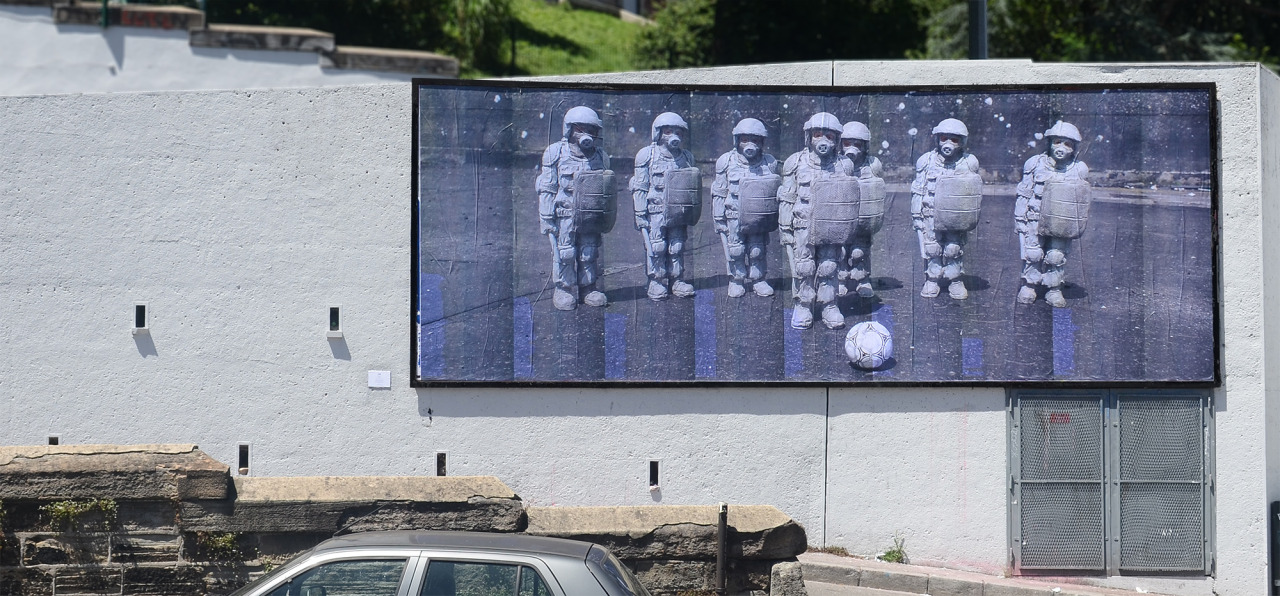 Collage de Inconnu, Juillet 2016 — M.U.R Saint-Étienne