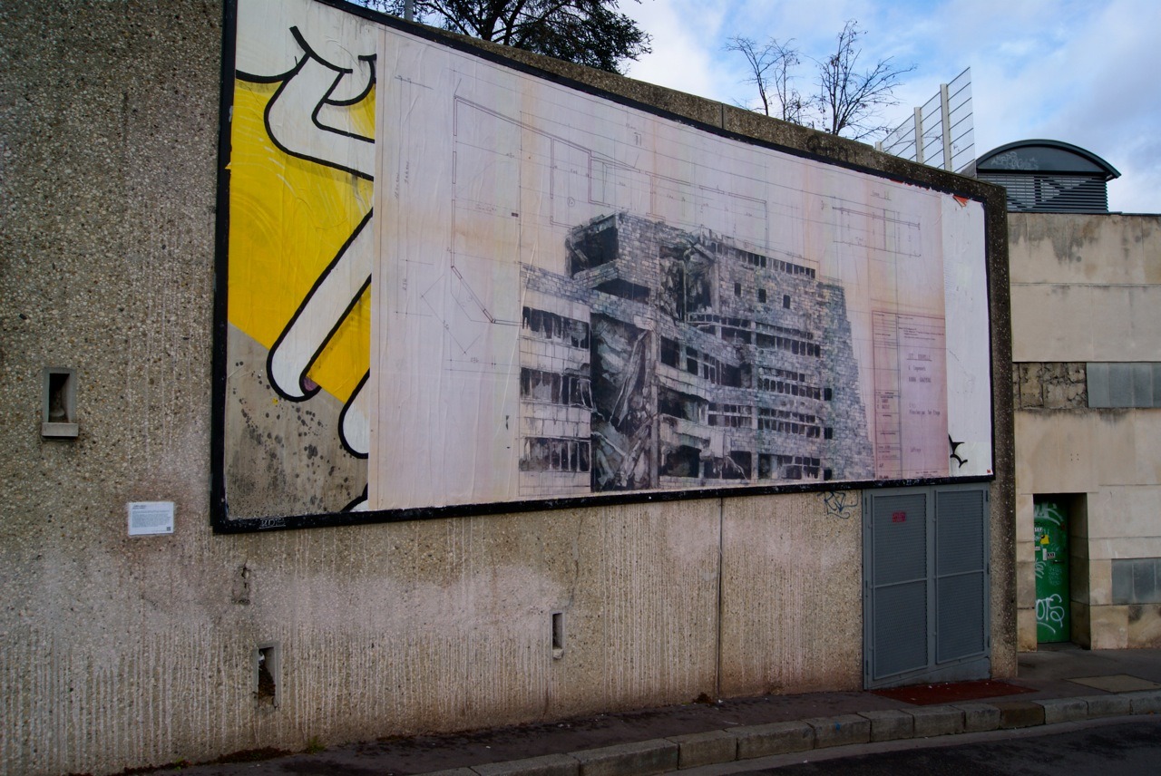 Collage de Julien Morel, Février 2014 — M.U.R Saint-Étienne