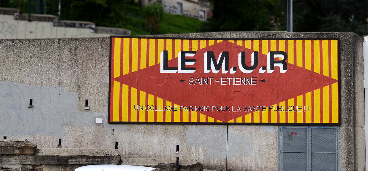 Collage de Inconnu, Septembre 2015 — M.U.R Saint-Étienne
