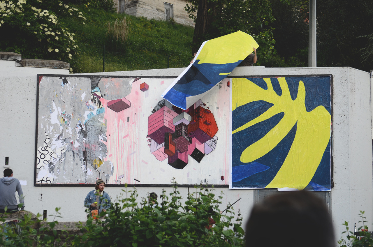Collage de Bilos, Juin 2016 — M.U.R Saint-Étienne