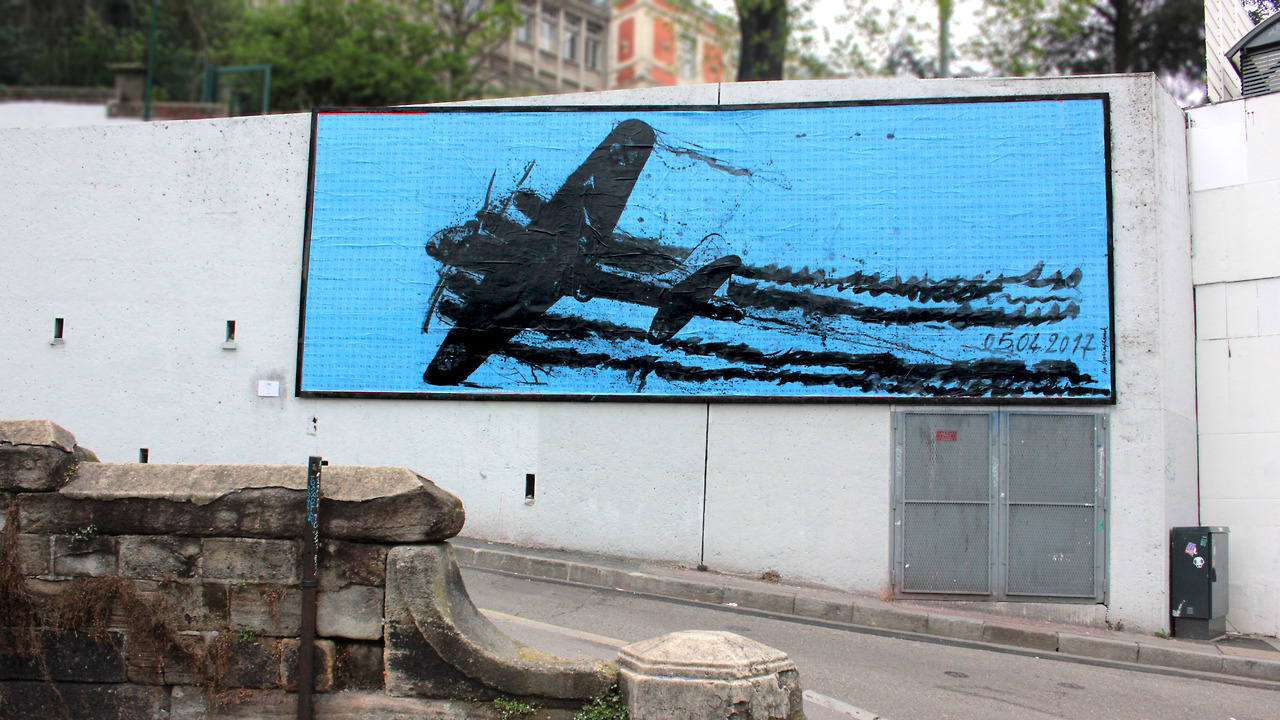 Collage de Inconnu, Avril 2017 — M.U.R Saint-Étienne